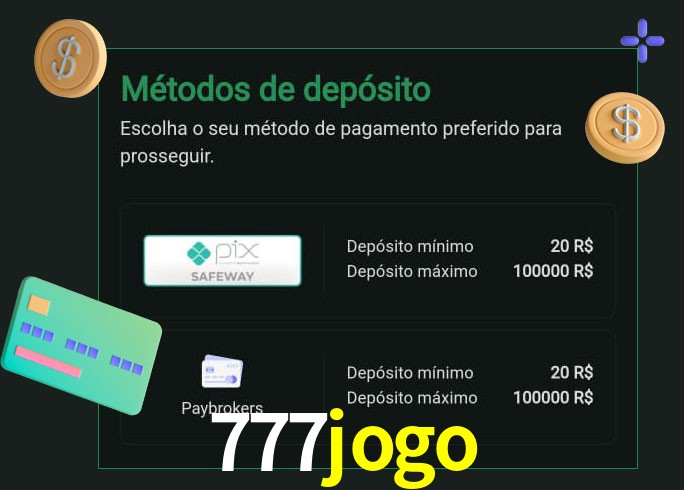 O cassino 777jogo oferece uma grande variedade de métodos de pagamento